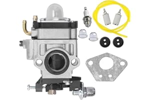 HAOKIXIN 300486 Carburetor Fits for Earthquake E43 E43WC E43CE Auger MC43CE MC43 MC43E MD43 Tiller Cultivator Dethatcher WE43 WE43E Southland SCV43 SEA43 Powermate Edger PEA438 51.7CC 2 Cycle Carb Tune Up Kit