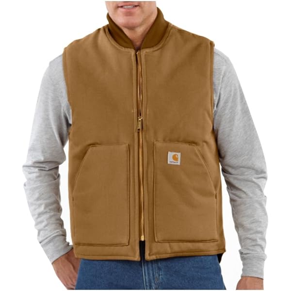 ジャケット・アウター CARHARTT 80s DUCK VEST BROWN MEDIUM TALL Carhartt Big & Tall Duck Arctic Vest Carhartt Brown 4XL (Reg) at