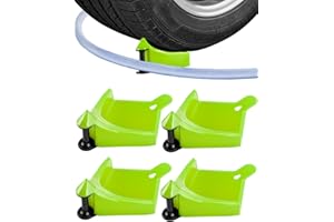BYERNAUTO Car Hose Guide 4PCS, Hose Guide for Car Wash Detail, Tire Hose Roller Preventing Pressure Washer Hose from Stuck and Snagging Car Wash Tool for SUV Pickup Truck RV ATV Motorcycle (Green)
