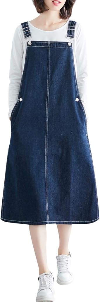 blue jean overall skirt