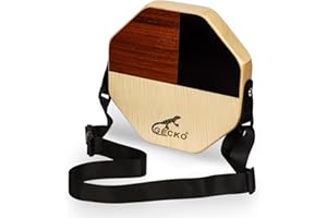 Cajon Drum, GECKO Mini Cajon Protable Hand Percussion Instrument (with strap)