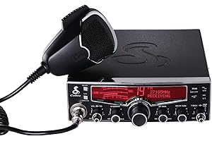 Cobra 29LX AM/FM Professional CB Radio - Emergency Radio, Travel Essentials, NOAA Weather Channels and Emergency Alert System, Selectable 4-Color LCD, Auto-Scan, Black