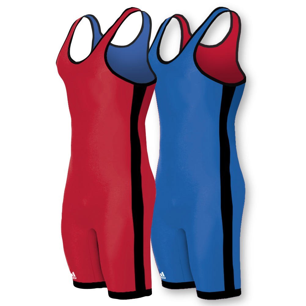 adidas Wrestling Reversible Singlet Medium Red/Royal eBay