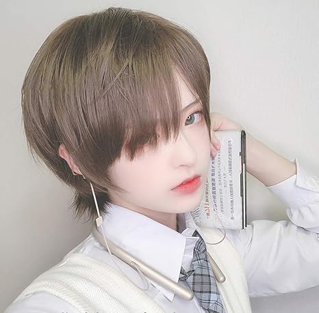 Amazon Co Jp Smay かつら ショート ゆるふわ メンズ レディース ウィッグ 自然 耐熱ファイバー ネット付 人気 ファッション イメチェン 男女兼用 ホーム キッチン