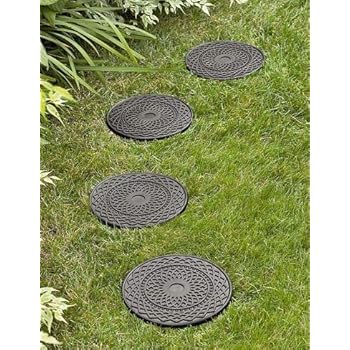 Amazon.com : Pair of Cast Iron Flip Flop Stepping Stones Verdigris