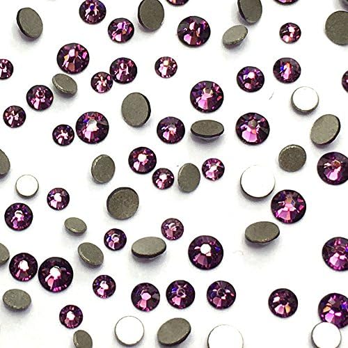 Amethyst (204) purple violet 2088 Xirius Swarovski Crystal Mixed sizes ss12 ss16 ss20 Flatbacks No Hotfix round Rhinestones