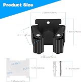 Hejo 6 Packs Wall Mounted Broom Holder Stainless Steel Heavy Duty Mop Tool view 8