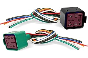 HUQUZN Diesel Glow Plug Control Module Pigtail Connector Wire Fit for Ford 6.0L 6.4L 7.3L Powerstroke 1995-2010, GPCM Relay Connector Wiring Replace DY876 4C3Z-12B568-AA YC3Z-12B533-AA YC3Z12B533AA