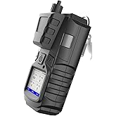 Gas Detector with Pump, 4 Gas Monitor Multi Gas Detector CO EX O2 H2S Meter | 3000mAh Rechargeable 4 Gas Monitor with Calibration Kit, Portable LCD Display with Clip Sewer Gas Detector 4 Gas Meter