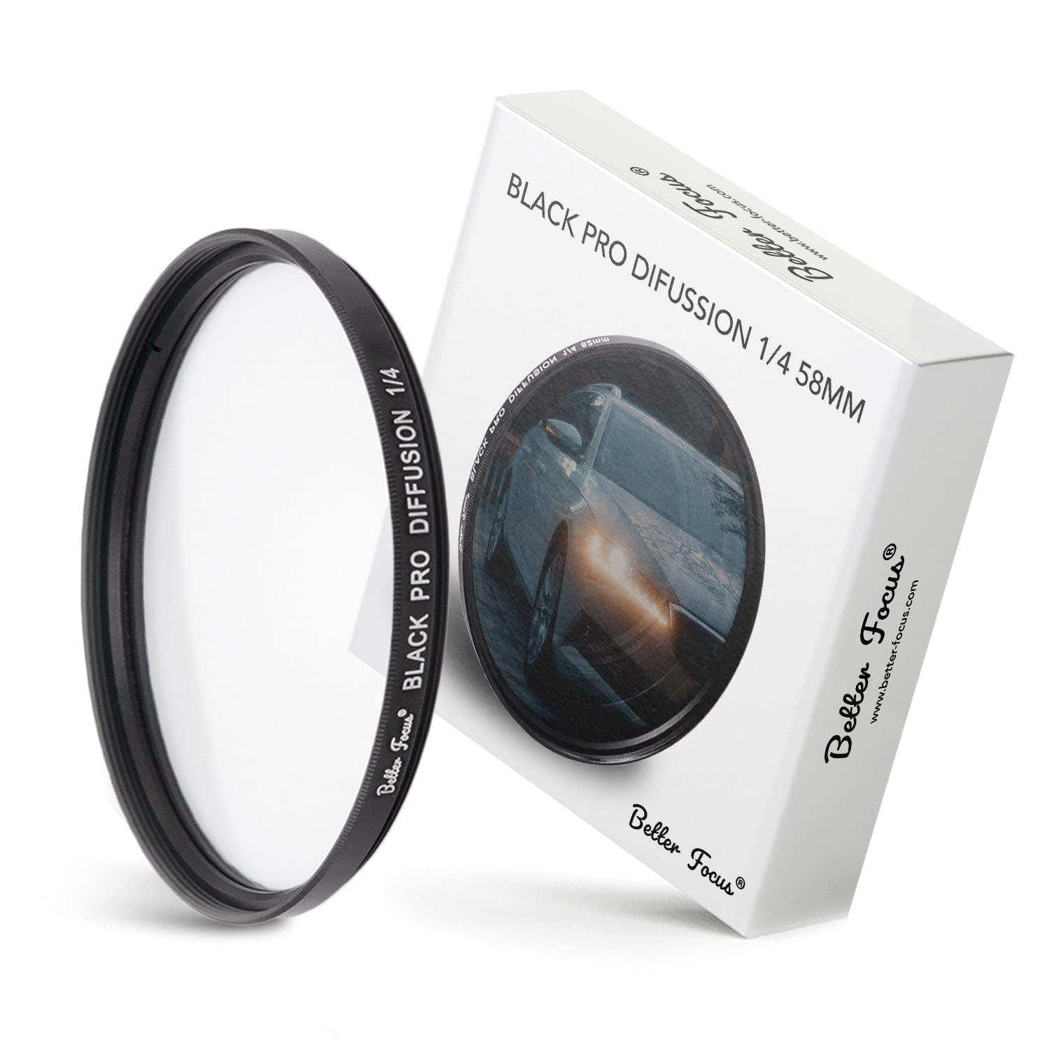 Better Focus Black Diffusion Pro Mist 1/4-58 mm Glow Mist Effect Filter Cinebloom Promist