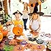 Halloween Decorations 202PCS Halloween Pumpkin Foam Craft Kits with 20 Sets DIY Self-Adhesive Halloween Expressions Stickers for Kids Halloween Party Favors