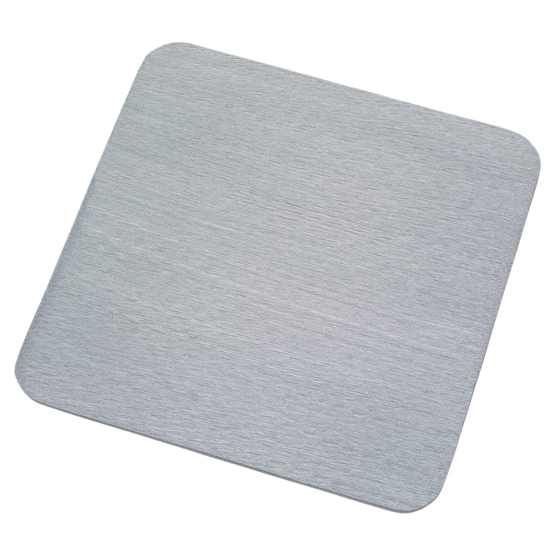 NKlaus candle plate aluminium silver 14x14cm candle holder coaster table decoration brushed - Design 10405