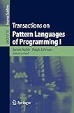 Transactions on Pattern Languages of Programming I