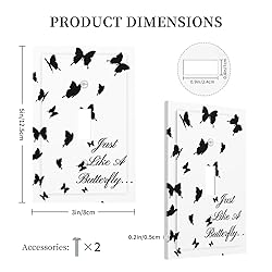 Just Like A Butterfly 1 Gang Light Switch Plate