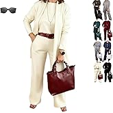 Elegant 3-Piece Set Including Long Cardigan Top and Pants Outfits for Women