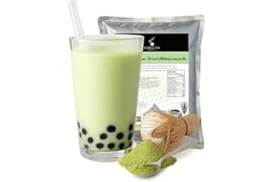 1kg Matcha Bubble Tea Powder | Authentic Japanese Style Boba Drink Mix with Real Matcha | 33 Servings | Gluten Free, Vegetari