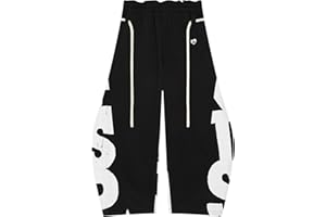 Aelfric Eden Print Baggy Barrel Sweatpants Wide Leg Pants for Women Men Casual Elastic Waist Unisex Graphic Lantern Trouser
