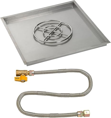 Amazon Com American Fireglass 36 Square Stainless Steel Drop In
