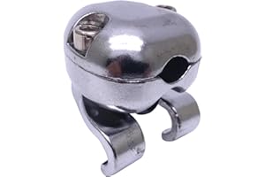 TUOREN Bass Drum Hoop Mounting Bracket Tom Hoop Clamp for Cowbell, Jam Block, Tambourine, Splash Cymbal Silver