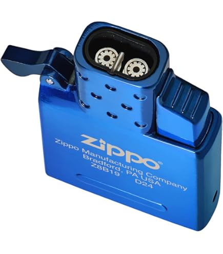 Amazon.com: Zippo 62TIBL-Wave Lighter, Blue, Armor, Double Sided