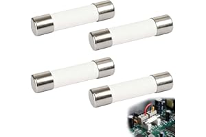 Multimeter Fuses 0.4A 600V – 4-Pack Ceramic Fast-Acting Replacement Fuses – 691 FF 400mA Size 6x32mm – Universal Digital Mult