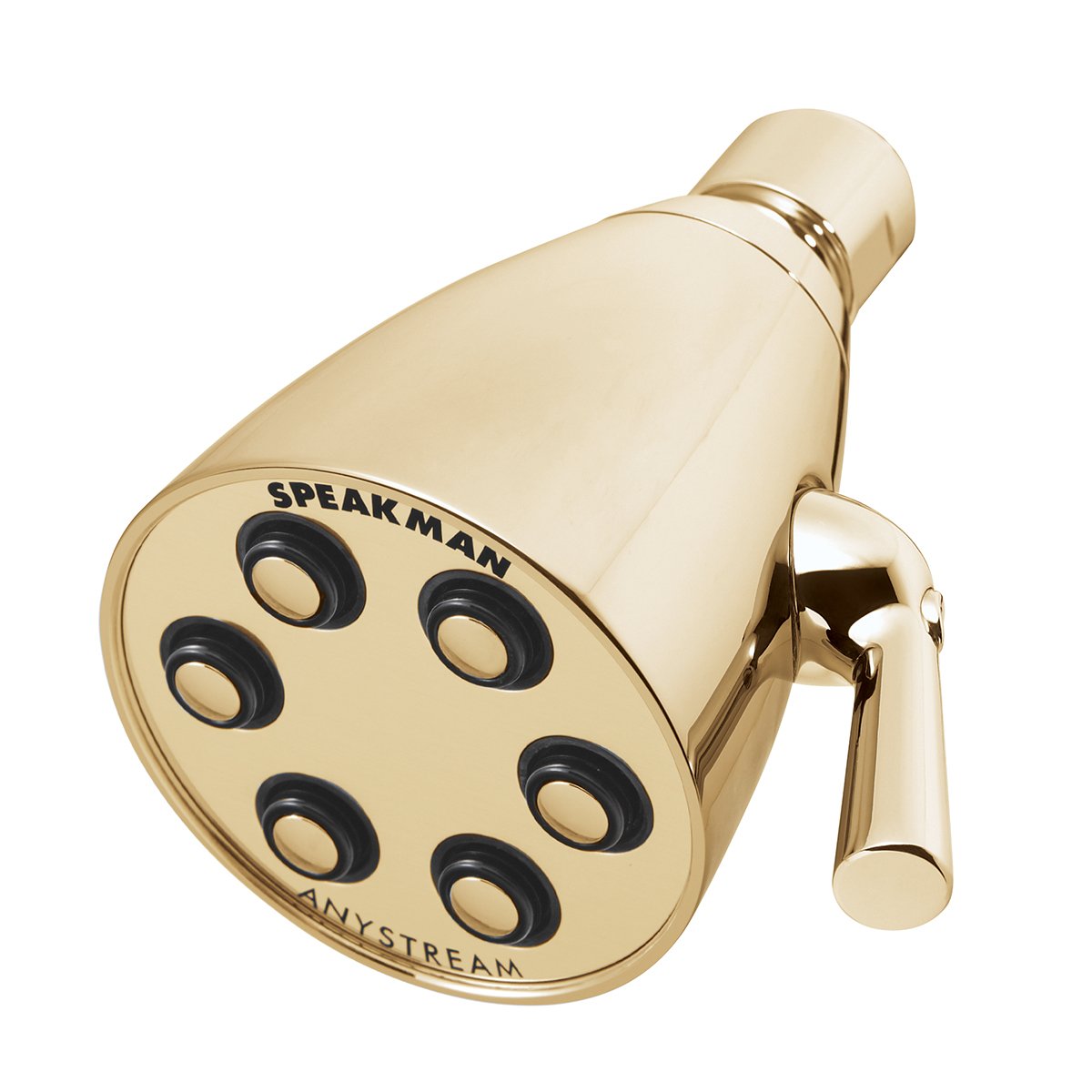 Speakman S-2252-PB-E2 Signature Brass Icon Anystream Adjustable Shower Head, Polished Brass — image 1
