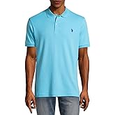 U.S. Polo Assn. Men's Solid Interlock Polo Shirt, Horizon Blue, S