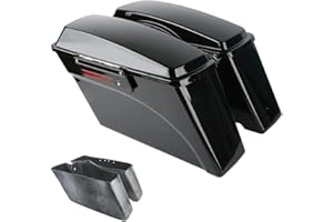 TCMT Hard Saddlebags Black Latches & Liners Carpet Insert Fits For Harley CVO Road Glide Road King Street Glide Electra Glide Ultra Classic FLHR FLTR 1994-2013
