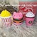 HIGO TOY 3pc Jumbo Squishies Set Hamburger Popcorn Coffee Cup Scented Slow Rising Squeeze squishies Toy Stress Relief Decorations Toy Great Gift for Adults and Kids, Party Birthday Toys