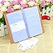 BTSKY Book Style Business Card Holder Name Card Book ID Card Credit Cards Organizer-for 300 Business Cards (Red)