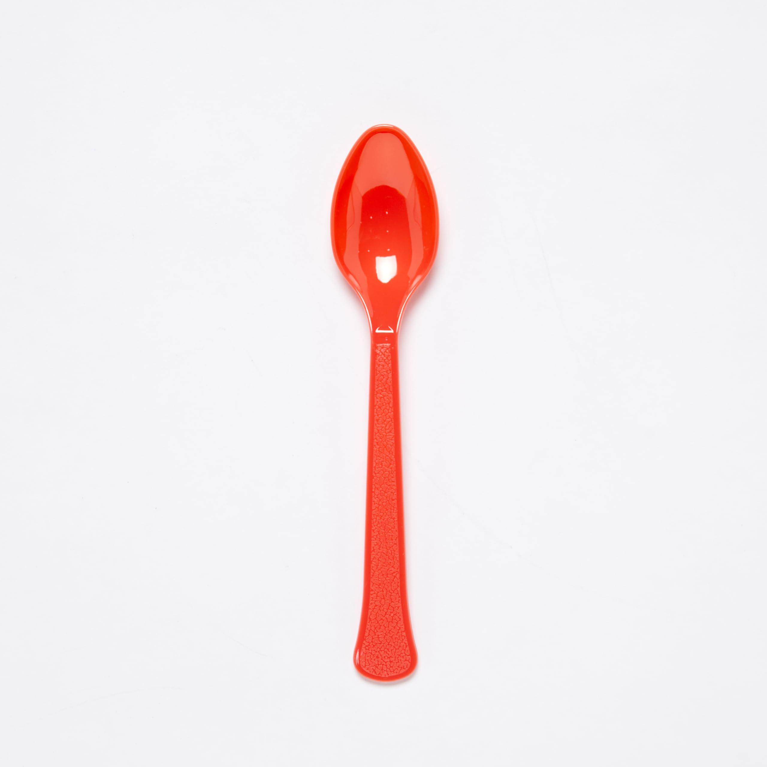 Amscan 9915409-203 - Fiesta Red Eco-Friendly Re-usable Dishwasher Safe Plastic Party Spoons - 24 Pack
