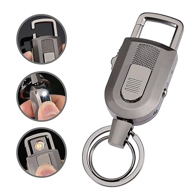 Amazon Jobon Usb充電式ライター付きカラビナwキーリング カラビナ