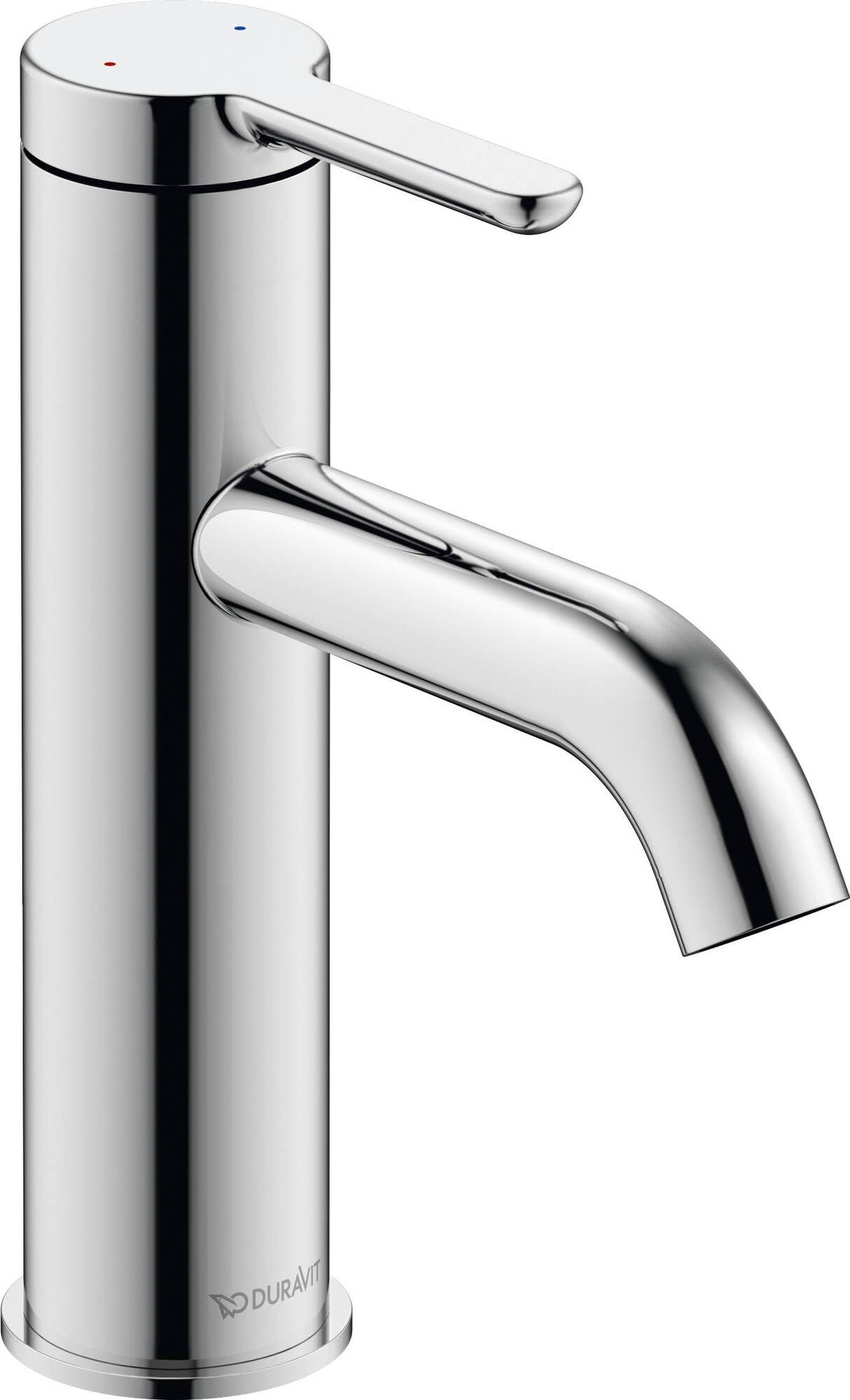 Duravit C.1 Washbasin Tap, Size M (Spout Height 86 mm), Bathroom Tap with Ceramic Cartridge, Chrome — image 1