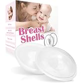 YIYEE Breast Shells Milk Saver for Breastfeeding, 2 Pack BPA Free Breast Shield Nursing Cups Protect Sore Nipples Breast Milk Collection Shells