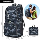 MAXTOP 40L Lightweight Packable Backpack Water Resistant for Men Women view 2