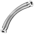 Bellows Hose Metal KF-25,ISO-KF Flange Size NW-25, 304 Stainless Steel, Vacuum Corrugated Bellows Pipe Tube(600 mm/23.62 inch)