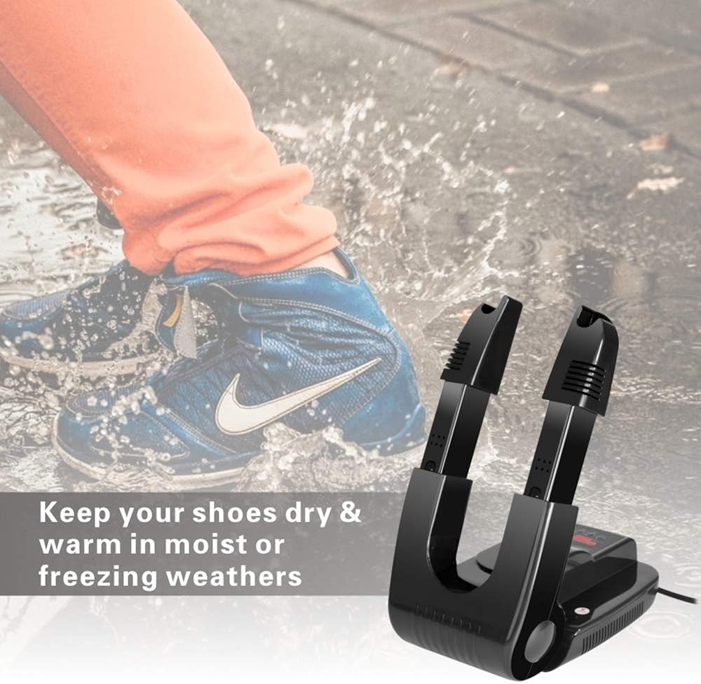 FORWIT Shoe Dryer Boot Dryer, Electric Glove Warmer with Heat Blower, Portable Boot Heater with Adjustable Folding Rack and Timer & Quick Drying (Digital Timer): Shoes