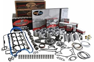 LowPricedAutoParts Master Engine Rebuild Kit for 99-02 GM/Chevrolet 4.3L/262 VIN B,N,W,X,Z with T on Block | Includes Camshaft, Full Gasket Set, Oil Pump, Bearings, Pistons and Premium Rings