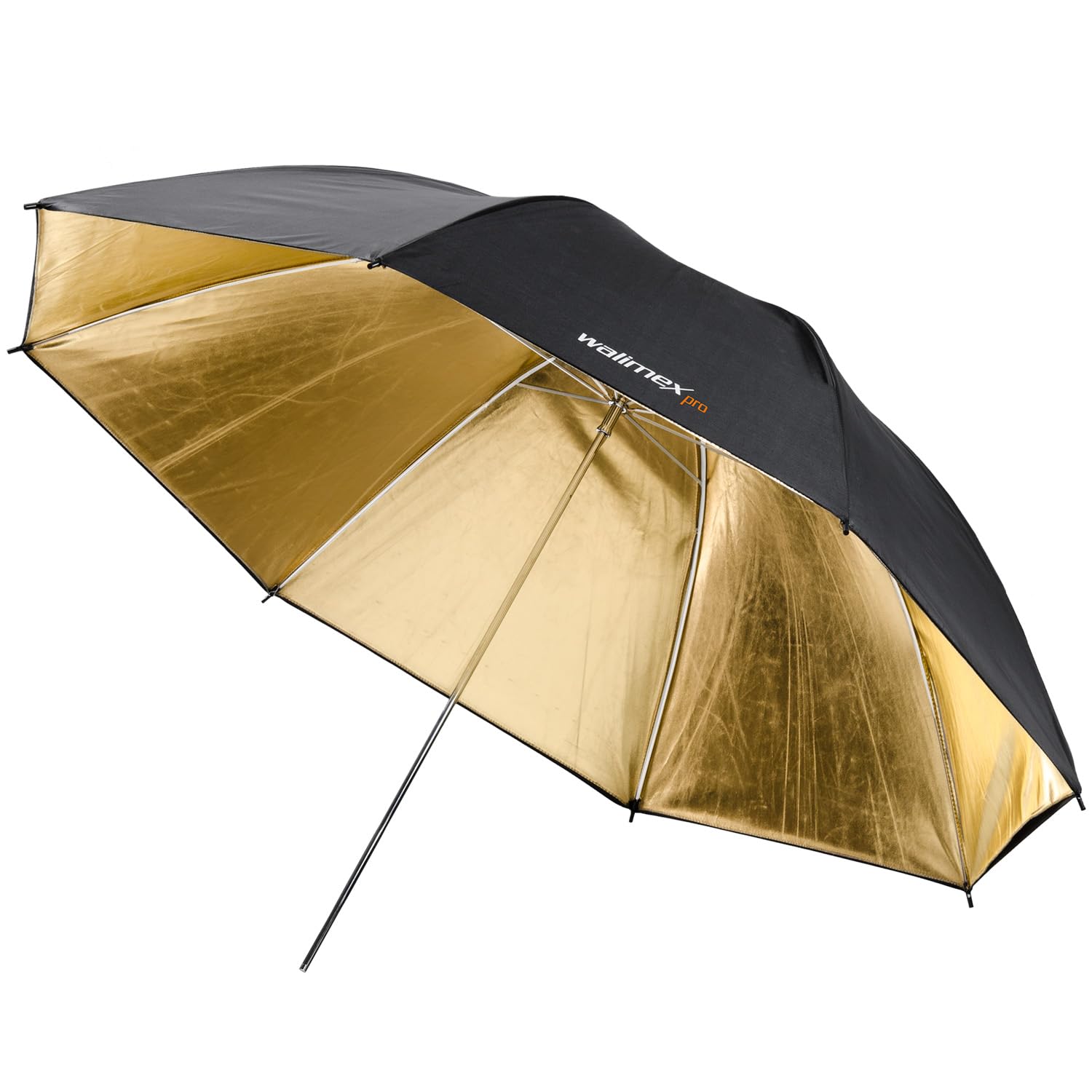 Walimex Reflex 109cm 2 Layer Umbrella Black/Gold