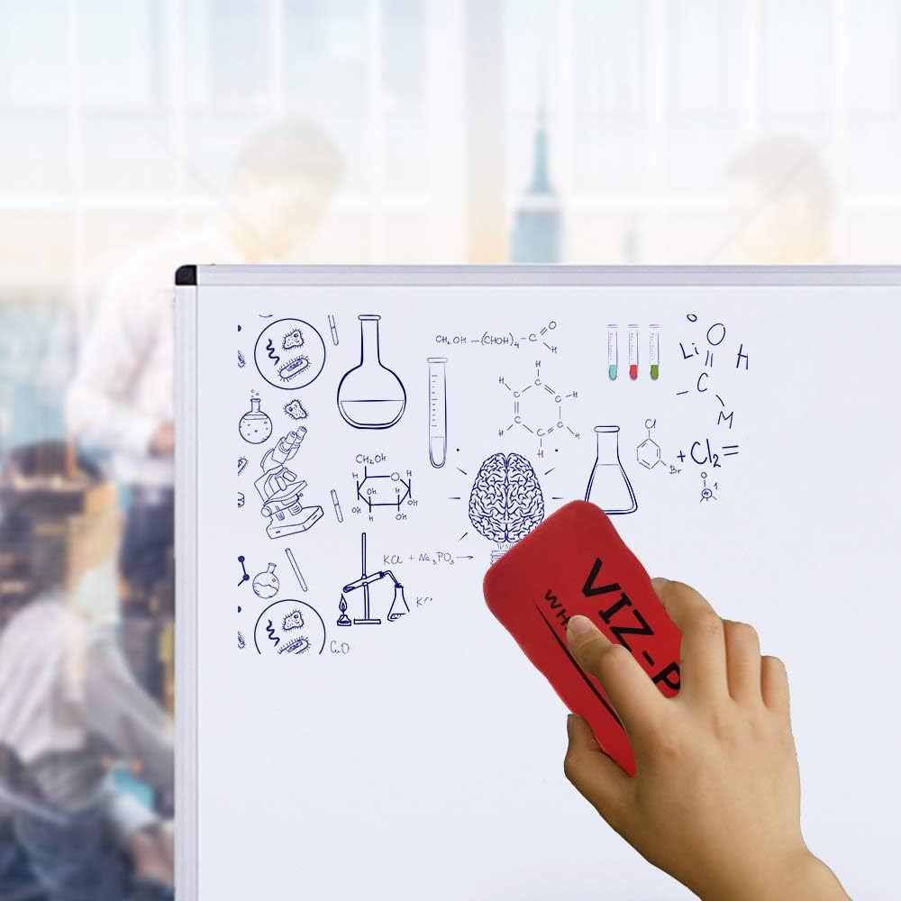 VIZ-PRO Dry Erase Board/Whiteboard, Non-Magnetic, 48 x 36 Inches, Wall Mounted Board for School Office and Home : Office Products
