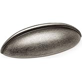 10 Pack - Cosmas 1399WN Weathered Nickel Cabinet Hardware Bin Cup Drawer Handle Pull - 2-1/2" Inch (64mm) Hole Centers