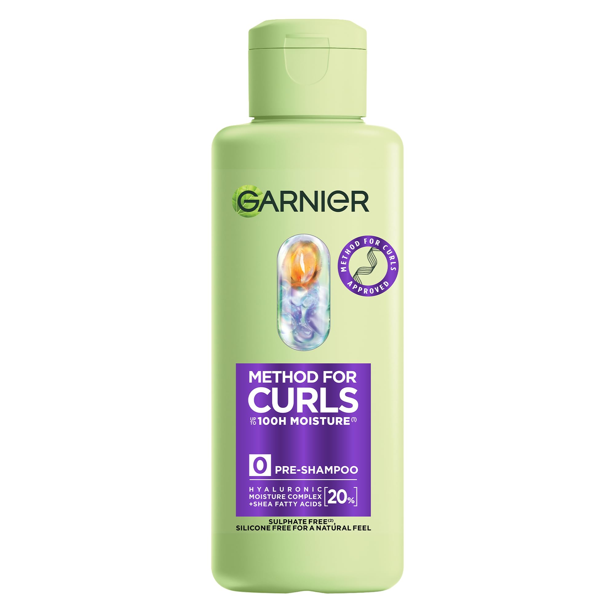 Garnier Pre-Shampoo Treatment For Curly Hair And Coils, Method For Curls Moisture Boost For Up To 7 Days Of Curl Definition, Silicone-Free, Vegan Formula, For All Curl Types Including Type 4, 150ml