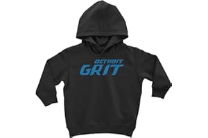 Expression Tees Grit Detroit Football Hard Knocks Toddler-Sized Hoodie And Infant Fleece Rompers