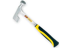IVY Classic 15454 14 oz. Solid Steel Drywall Hammer with Vibration Cushioned Rubber Handle,Black