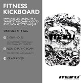 Maru Swimming Kickboard Black White 42x28cm Easy-Grip EVA Foam Buoyant view 4