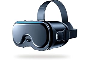 SHREVNI VR Headset for Phone, Virtual Reality Headsets with Anti-Blue Eyes Protected HD Lenses & Touch Keys for iPhone/Android 5-7 inch Smartphones