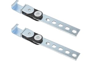 MDEOOSKY 2 Pack Swivel Exhaust Hangers with Open End Exhaust Hanger Clamps, Exhaust Hanging Hook, 360° Adjustable Exhaust Bra