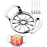 MOVNO Apple Slicer 12 Slices, Home Kitchen 12-Blade Stainless Steel Apple Slicer Corer Cutter, Sturdy and Sharp