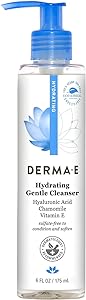 Derma E Hydrating Gentle Cleanser with Hyaluronic Acid – Moisturizing Facial Cleanser Tones, Moisturizes & Improves Skin Text