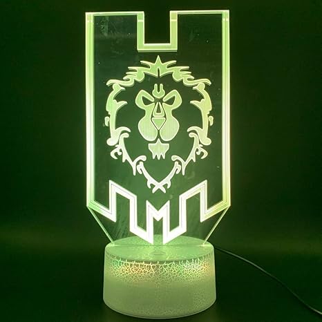 Licht Spiel Lion Home Decor Lampe Geburtstagsgeschenk Fur Kind Kinderzimmer 3d Optische Led Nachtlicht Lampe Amazon De Beleuchtung